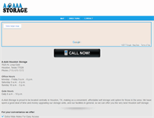 Tablet Screenshot of a-aaahoustonstorage.com